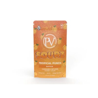Platinum Vape Gummy Coins Sourz Tropical Punch100mg