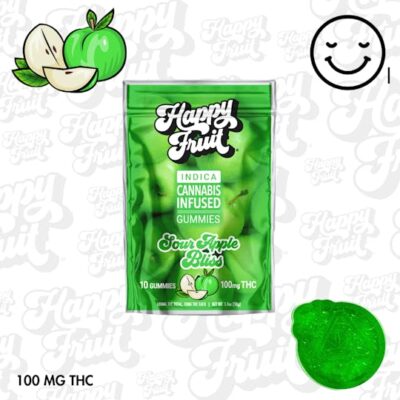 Sour Apple Bliss Gummies - 100mg THC