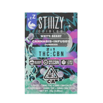 WHITE BERRY - 2:1 THC:CBN GUMMIES (100mg THC + 50mg CBN)
