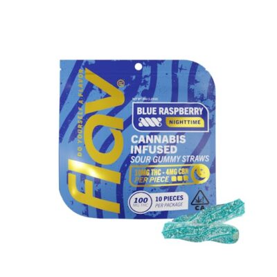 Blue Raspberry - Nighttime Gummy Straws - 100mg