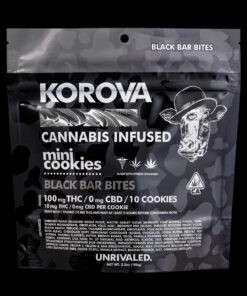 Korova Black Bar Bites Mini Cookies