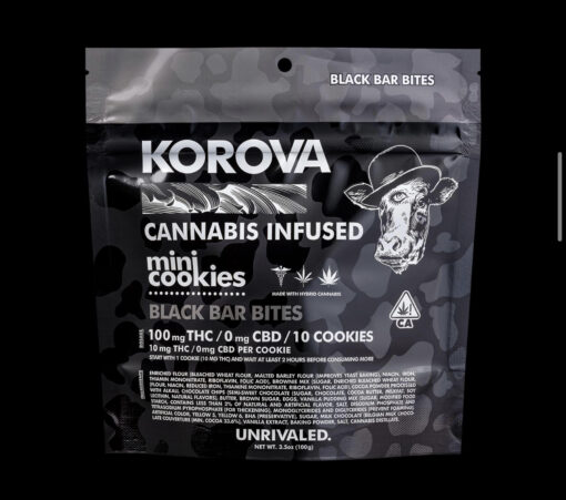 Korova Black Bar Bites Mini Cookies