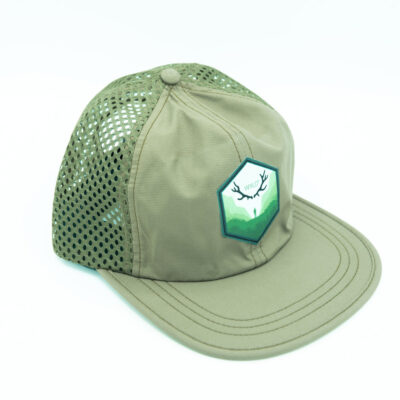 OLIVE PATCH MESH CAP