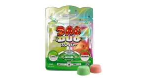 image (4) Sour Apple + Sour Watermelon Dab Duos Rosin Gummies