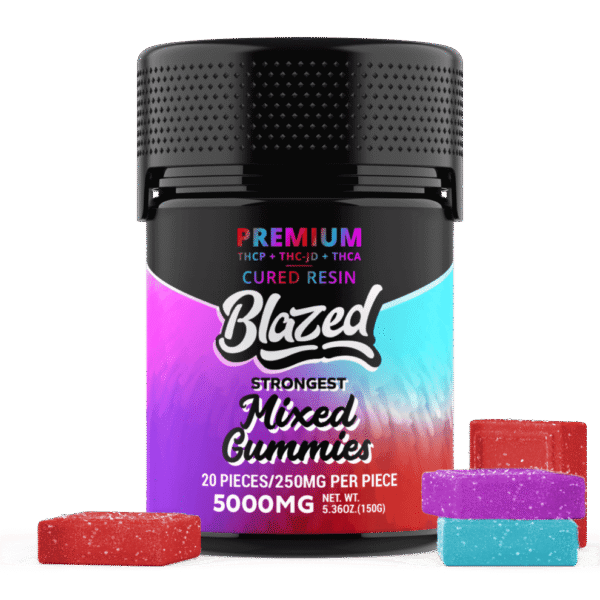 Blazed-Mixed-1-990x990 THCA + DELTA 9P 5000MG GUMMIES – BLAZED 4.8 star rating 340 Reviews
