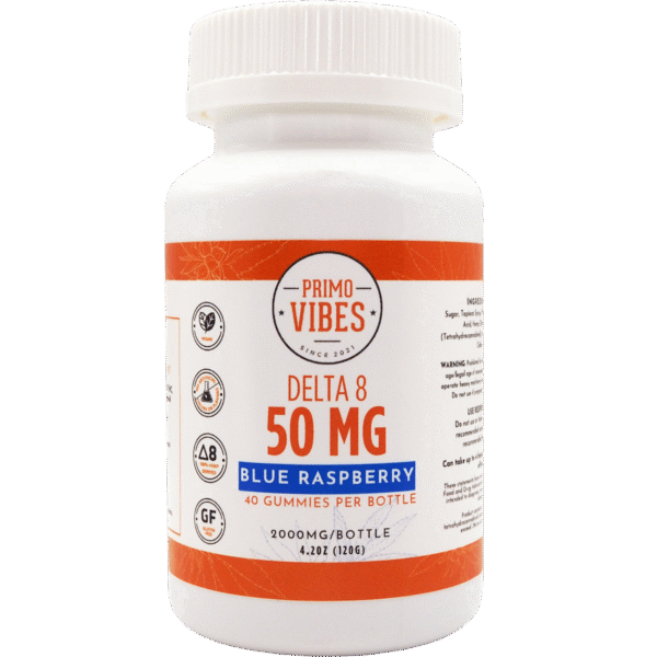 PV-D8-50-BluRas-3-21-24-Trans-1200x1200-1 Delta 8 50mg Blue Raspberry Gummies – Primo Vibes