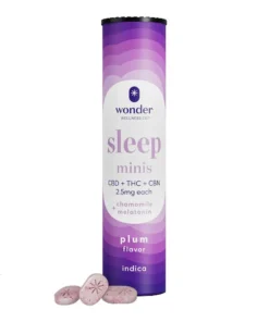 Plum Sleep Minis 1:1:1 [40pk] (100mg CBD/100mg THC/100mg CBN)