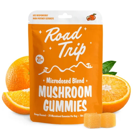 road trip gummies microdosed blend orange
