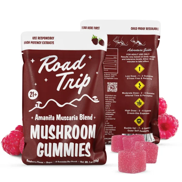 road trip gummies amanita muscaria raspberry