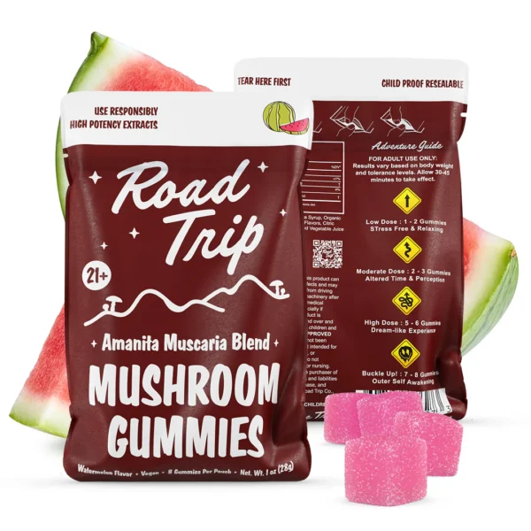 road trip gummies amanita muscaria watermelon
